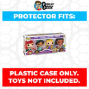 Pop Protector for 4 Pack Ariel, Jasmine, Rapunzel & Moana Glow Funko Pop