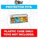Pop Protector for 4 Pack Pokemon Eevee, Vaporeon, Jolteon & Flareon Funko Pop