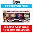 Pop Protector for 4 Pack Stranger Things Nancy, Robin, Eddie & Dustin Funko Pop