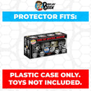 Pop Protector for 4 Pack Universal Monsters Black & White Metallic Funko Pop