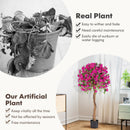 4.5 Feet Artificial Azalea Tree with Cement Pot