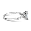 14K White Gold 1.0 Cttw Princess Lab-Grown Diamond Solitaire Engagement Ring (F-G Color, VS1-VS2 Clarity) - Ring Size 7