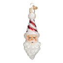 Peppermint Twist Santa Ornament