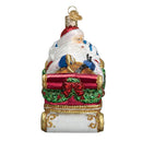 Santa In Sleigh Ornament
