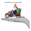 Biker Santa Ornament