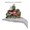 Santa On Locomotive Ornament