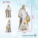 Sterling Santa Ornament
