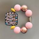 Very Demure Wildflower Handle Bracelet - Tumbler Handle Charm