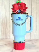 Silver Stars Deluxe Tumbler Charm Necklace