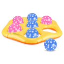 Inflatable Tic-Tac-Toe Pool Game Set with 7 Balls