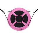 40 Inch Flying Saucer Tree Swing Indoor Outdoor Play Set-Pink