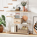 40 Inch Console Table Behind Sofa Couch with Storage