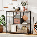 40 Inch Console Table Behind Sofa Couch with Storage