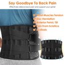 Back Support Brace Breathable Mesh Lumbar Support BeltÊAdjustable Lower Back Brace with Stays and Springs for Pain Relief for Men Women