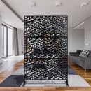 Outdoor Indoor Privacy Screen Metal Privacy Screen 76 Hx48 W Freestanding Decorative Privacy Screen For Deck Balcony Patio, Privacy Fence Panels For Outside Lawn Garden PS110