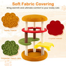 42 Inch Tall Modern Cat Tree Multi-Level with Padded Perch and Cat Bed