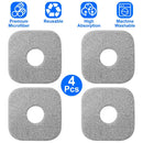 4PCS Microfiber Mop Pads – Reusable, Washable Flat Mop Refills