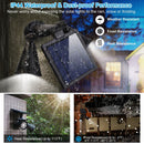 Solar Lights Outdoor Solar Power Motion Sensor Spotlights 2000lm Security Lights w/ Dual Head 360¡ Rotatable IP44 Wall Lights Garden Garage Driveway