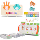 Educational Flash Cards & Counting Board Set for Toddlers and Preschoolers