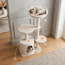 Cat Tree 43" with Condo, Perches & Scratching Posts