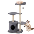 Cat Tree 43" with Condo, Perches & Scratching Posts