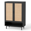 6-Tier Tall Shoe Cabinet with Double Doors - 43 Inch