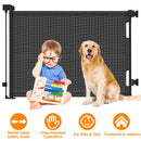 Baby Security Gate Retractable Door Extra Wide Child Safety Stairs Gate 61x34in for Doorway Hallway Indoor Outdoor