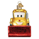 Bright-eyed Bulldozer Ornament