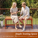 44" Patio Wood Bench Set of