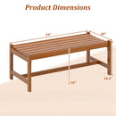 44" Patio Wood Bench Set of