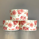 Peony Floral Cream Tumbler Boot