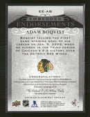 2019-20 Upper Deck Clear Cut Embedded Endorsements Adam Boqvist #/99 Auto #EE-AB