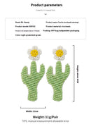 Handmade Bead Flower Earrings