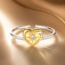 925 Sterling Silver Plated White Gold Pavé Setting CZ Ring for Women