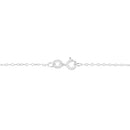 14K White Gold 1/4 Cttw Round-Cut Graduating Diamond Open Circle Hoop 18" Pendant Necklace (J-K Color, I1-I2 Clarity)
