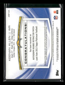 2013 Topps Platinum Rookie Patch/Auto Refractors Keenan Allen #/1000 #ARP-KA