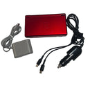 Red Crimson & Black Nintendo DS Lite (New Screens and Outer Case)