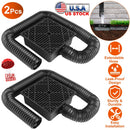 2Pcs Gutter Downspout Extension Low Profile No Deep Digging Catch Basin Downspout Extender with 4.9FT Flexible Extendable Hose For House Foundation Pr