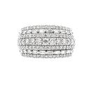 3.00ct Diamond Wedding Band Ring 10KT White Gold