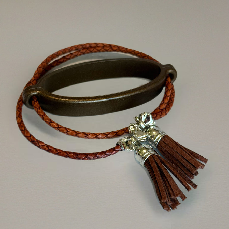 Lariat Luxe - Leather Tumbler Collar *Limited Edition*