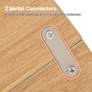47 Inch Dining Table for 4-6 People Round Kitchen Table with Cross Base