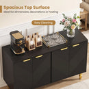 47" Sideboard Buffet Cabinet with Chevron Fluted Doors
