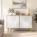 47" Sideboard Buffet Cabinet with Chevron Fluted Doors