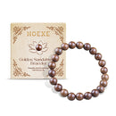 Gold Wire Sandalwood Bead Hand Daily Wear Decoration Simple Fashion 100 With Decorative Wooden Bead Bracelet