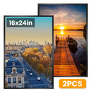 2 Packs 16x24in Picture Frames Wall Gallery Photo Frame Wall Mounted Poster Display Frame for Horizontal Vertical Wall Mounted