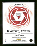 Panini Photogenic Gold Fireworks #/5 Burst Rate Lonzo Ball #BRS-LON