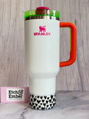 Clear Black Hearts Tumbler Boot -fits 20-40oz New!