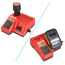 M12 M18 Rapid Fast Charger Fit for Milwaukee 10.8-18V Battery 48-59-1812 48-59-1808
