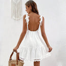European and American spring new sexy V-neck sleeveless dress