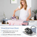 48 Inch x 13.5 Inch Ironing Board with Iron Rest for Home-Gray